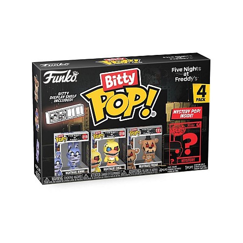 Bitty Pop 4 Pack Five Nights At Freddys 2.5cm