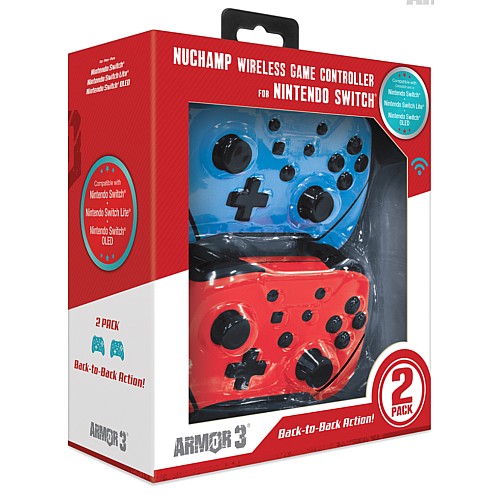 Controller Hyperkin Nuchamp Wireless Switch/oled (2 In Pack) (black,red)