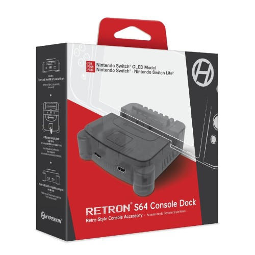 Hyperkin Retron S64 Console Dock Smoke Gray