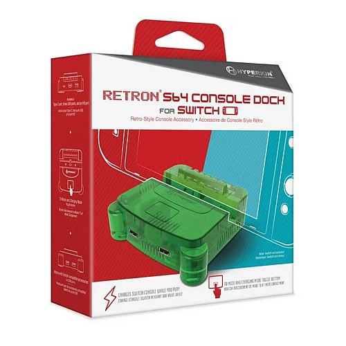 Hyperkin Retron S64 Console Dock Lime Green
