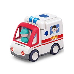 Kinder And Kids Ambulance With Lights, Music & Movement (k10106)
