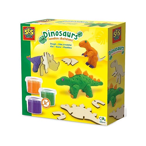 Ses Creative Dough Dinosaurs Wooden Skeletons (s00418)