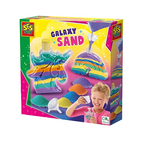 Ses Creative Galaxy Sand Unicorn And Rainbow Bottles (s14771)