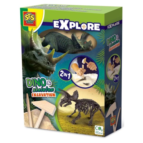 Ses Creative Excavation Triceratops And Skeleton (s25093)