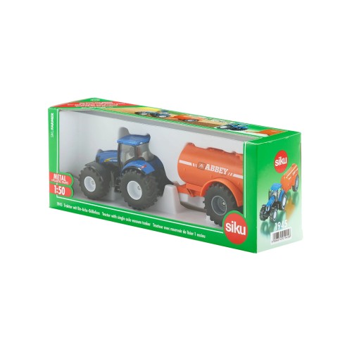 Siku 1:50 Tractor With Single Axle Vacuum Tanker (313-1945)