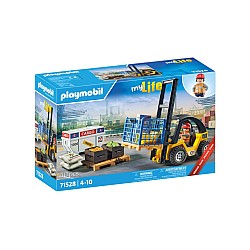 Playmobil Forklift Truck With Cargo (71528)
