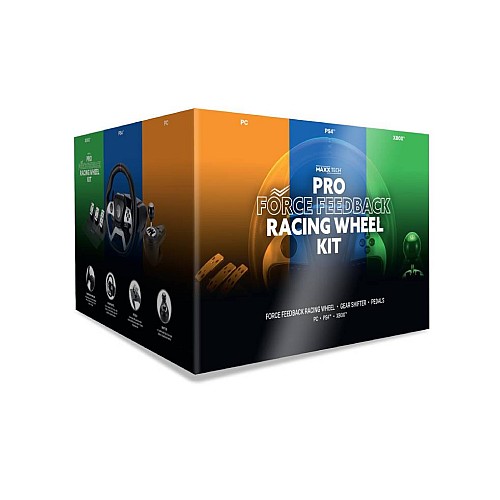 Maxx Tech Pro Ff Racing Wheel Kit (wheel, 3-pedal Set & Shifter)