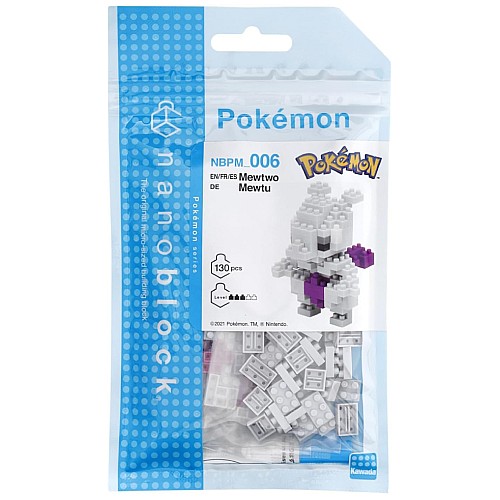 Bandai Nanoblock Pokemon Mewtwo Building Block (nbpm006)