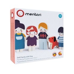 Mentari Dollhouse Family With Dog Mt7651