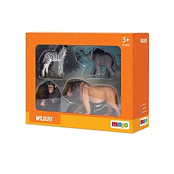 Mojo Starter Set Savannah Wild Animals 4 Pcs (mj-380035)