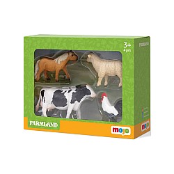 Mojo Animal Starter Set 1 Farm Life 4 Pcs (mj-380037)