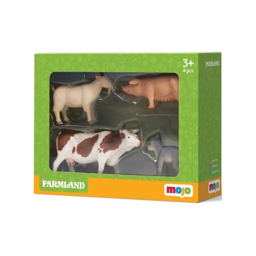 Mojo Animal Starter Set 2 Farm Life 4 Pcs (mj-380038)