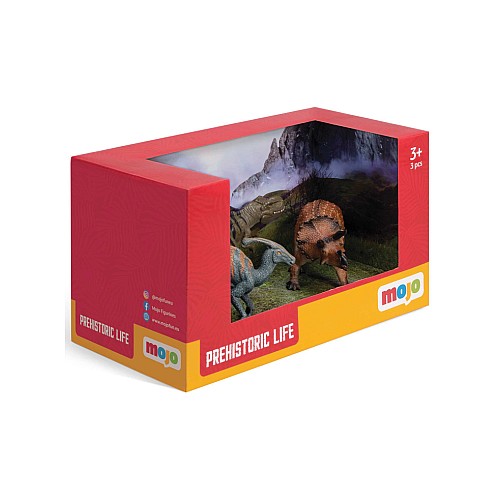 Mojo Dinosaur Set 2 Prehistoric Animals 3 Pcs (mj-380039)