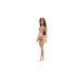 Barbie Beach Light Brown Hair Doll Wearing Tropical Pink And Orange Swimsuit (hpv21)