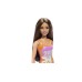 Barbie Beach Light Brown Hair Doll Wearing Tropical Pink And Orange Swimsuit (hpv21)