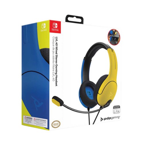 Pdp Wired Headset Lvl40 Yellow/blue