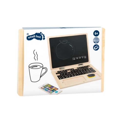 Small Foot Wooden Laptop With Magnet Board (i-sf11193)