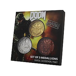 Doom Limited Edition Set Of 3 Arcade Mode Medallion Collection