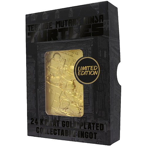 Teenage Mutant Ninja Turtles Limited Edition 24k Gold Plated Comic Book Cover Ingot