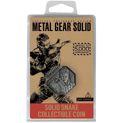 Metal Gear Solid Limited Edition 'solid Snake' Collectible Coin