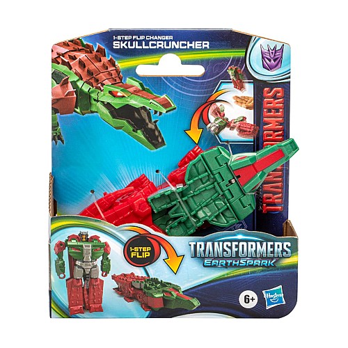 Transformers Earthspark 1-step Flip Changer Skullcruncher (f8661)