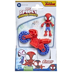 Hasbro Disney Marvel Spidey And His Amazing Friends Spidey With Bike Action Figure (f4001)