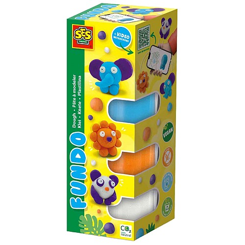 Ses Creative Dough Fundo Wild Animals 3x90gr 1x40gr (s00813)