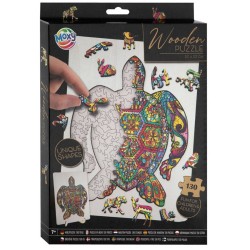Moxy Wooden Puzzle Unique Shapes Turtle 130 Pcs (400085)