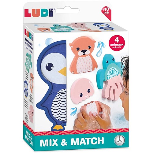Ludi Mix & Match Foam Animals For The Bath (lu40078)