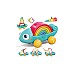Kinder And Kids Pulling Animal Rainbow Chameleon With Multi Function (k10124)