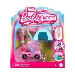 Barbie Mini Barbieland Doll And Jeep Tent (hyf43)