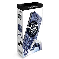 Maxx Tech Slim Faceplates + Controller Faceplates Blue Wave Camo