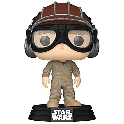 Pop Star Wars Ep1 The Phantom Menace Anniversary Anakin Skywalker & Helmet 698 Bobble Head 9cm