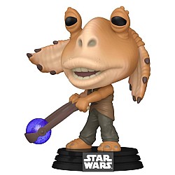 Pop Star Wars Ep1 The Phantom Menace Anniversary Jar Jar Binks With Booma Balls 700 9cm
