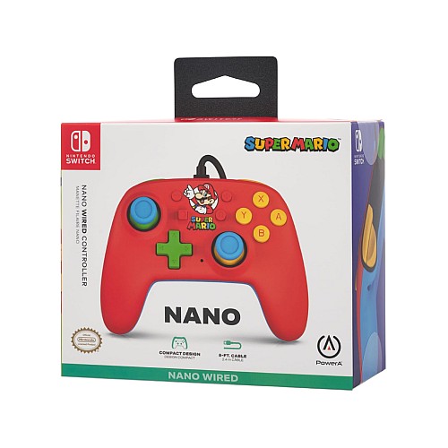 Controller Powera Nano Wired Mario Medley
