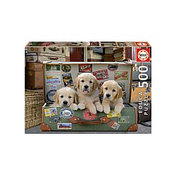 Educa 500 Pcs Puppies In The Luggage (017645)