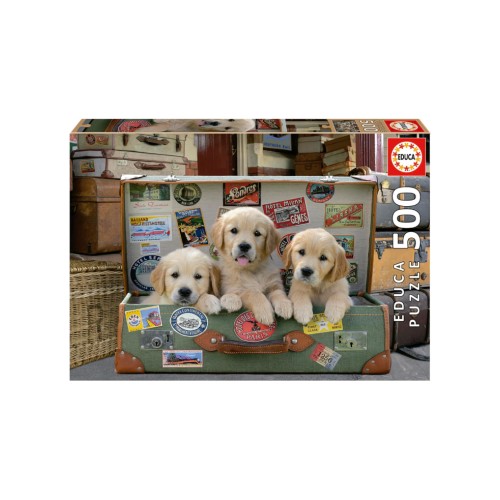 Educa 500 Pcs Puppies In The Luggage (017645)