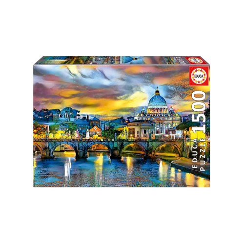 Educa 1500 Pcs St Peters Basilica & St Angelo Bridge Puzzle ( 80-19617)