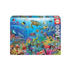 Educa 1000 Pcs Tropical Fantasy Turtles Puzzle (80-19266)