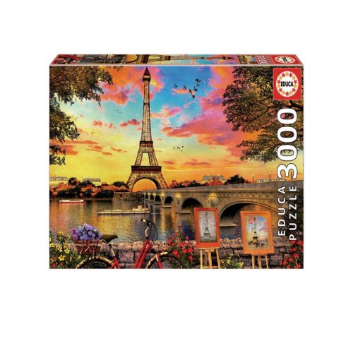 Educa Puzzle 3000 Sunset In Paris (017675)