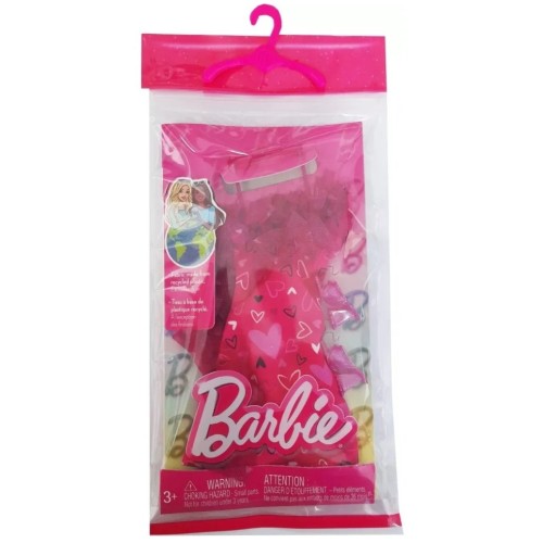 Barbie Fashion And Accessories Complete Look Red Hearts (hrh36)