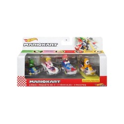 Hot Wheels - Mario Kart 4 Pack Asst. (random) (gwb38)