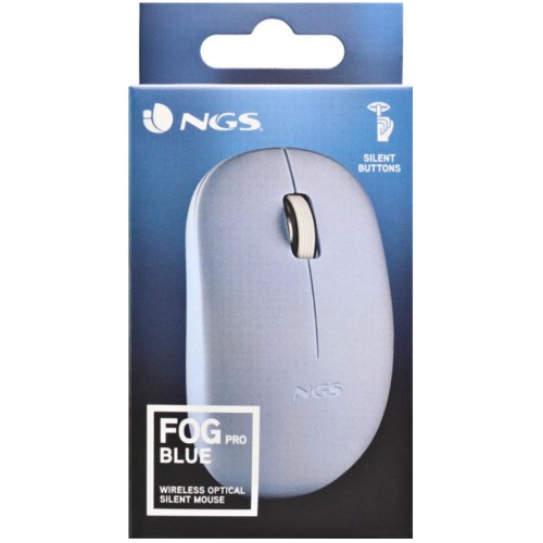 Mouse Ngs Wireless Fog Pro 1000dpi Blue