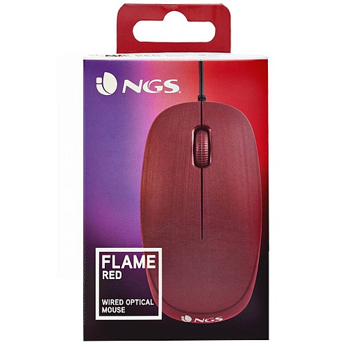 Mouse Ngs Wired Flame 1000dpi Red