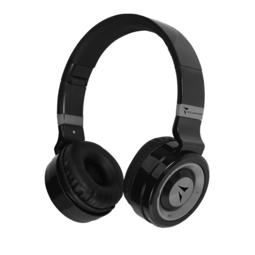 Techmade Earphones Wireless Bt+ Microphoneo Black/grey