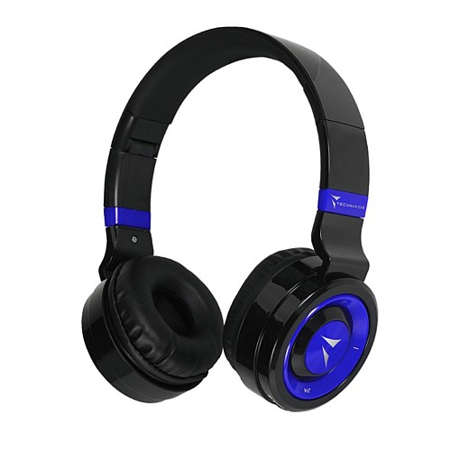 Echmade Earphones Wireless Bt+ Microphone Black/blue