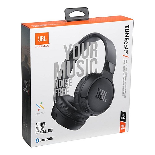 Jbl Headphones Bluetooth Tune 660nc T660nc + Mic Black