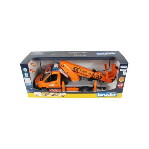 Bruder Mb Sprinter With Work Platform And Light + Sound Module (02679)