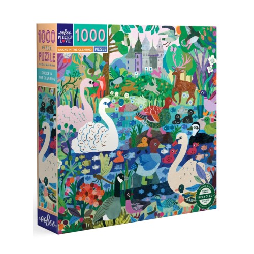 Eeboo Puzzle 1000 Pcs Ducks In The Clearing (epztdic)