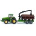 Siku 1:50 Tractor With Forestry Trailer (313-1954) Siku 1:50 Tractor With Forestry Trailer (313-1954)